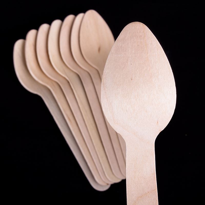 Wooden Tea Spoons Disposable Wooden Cutlery Eco Biodegradable eBay