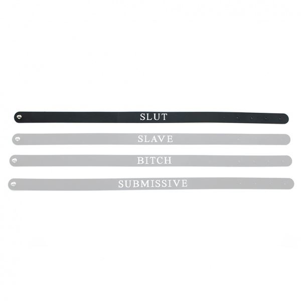 Sexy Choker Adjustable Kinky Collar Bitch Slut Slave Submissive Black - Picture 23 of 34