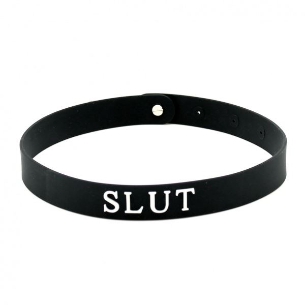 Sexy Choker Adjustable Kinky Collar Bitch Slut Slave Submissive Black - Picture 19 of 34