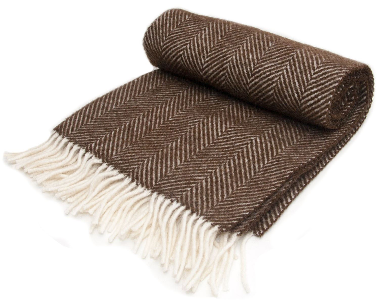 Herringbone 100% wool knee rug small blanket chair throw BRITISH MADE