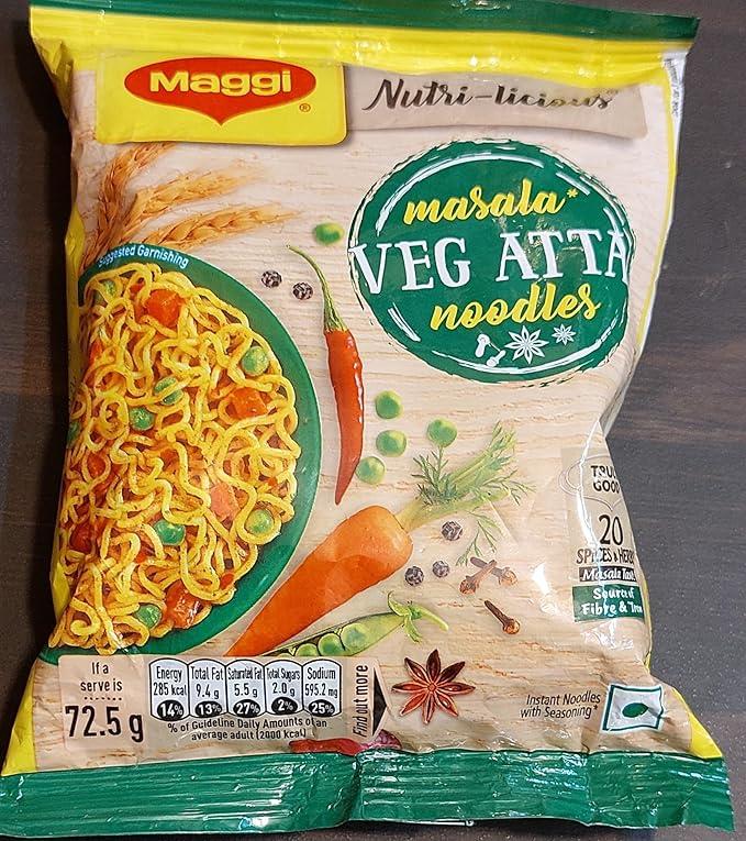 Maggi Malaysian Curry & Chicken, Veg Atta & 2 Minute Noodles (Pack of 20 & 30) - Picture 4 of 13