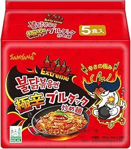 Samyang Buldak Hot Chicken, Carbonara, 2X Spicy, Kimchi, Jjajang and Habanero - Picture 2 of 7