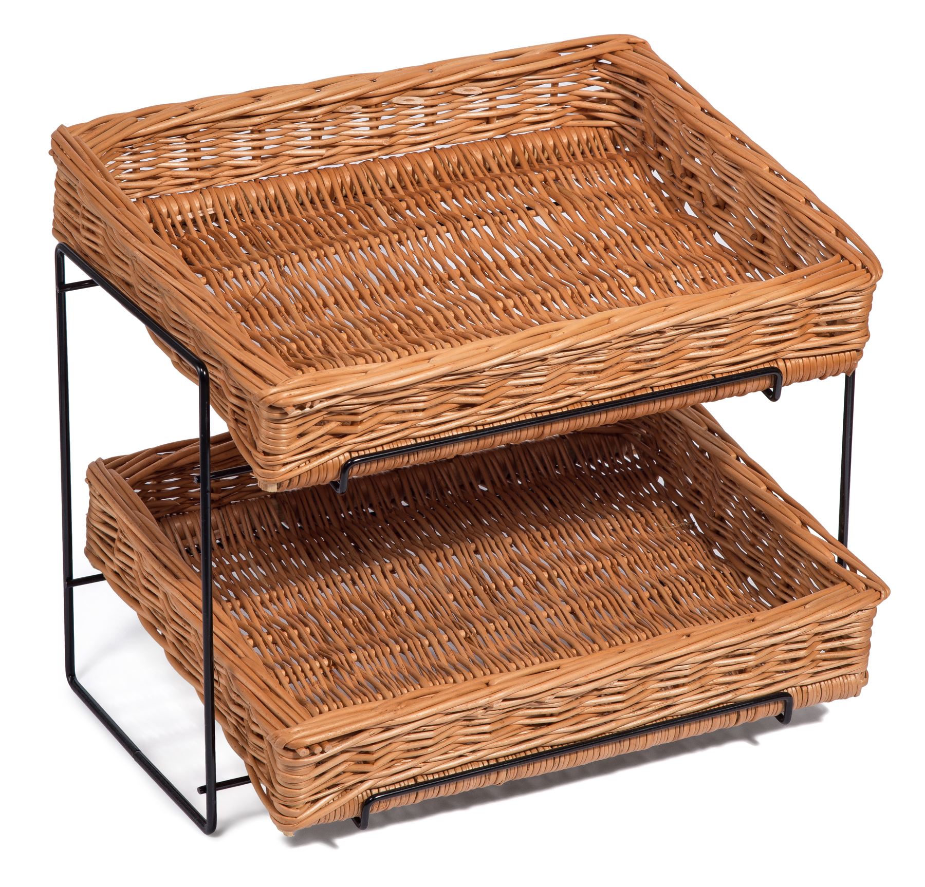 Wicker Two Tier Display Stand Countertop 5060367922570 eBay
