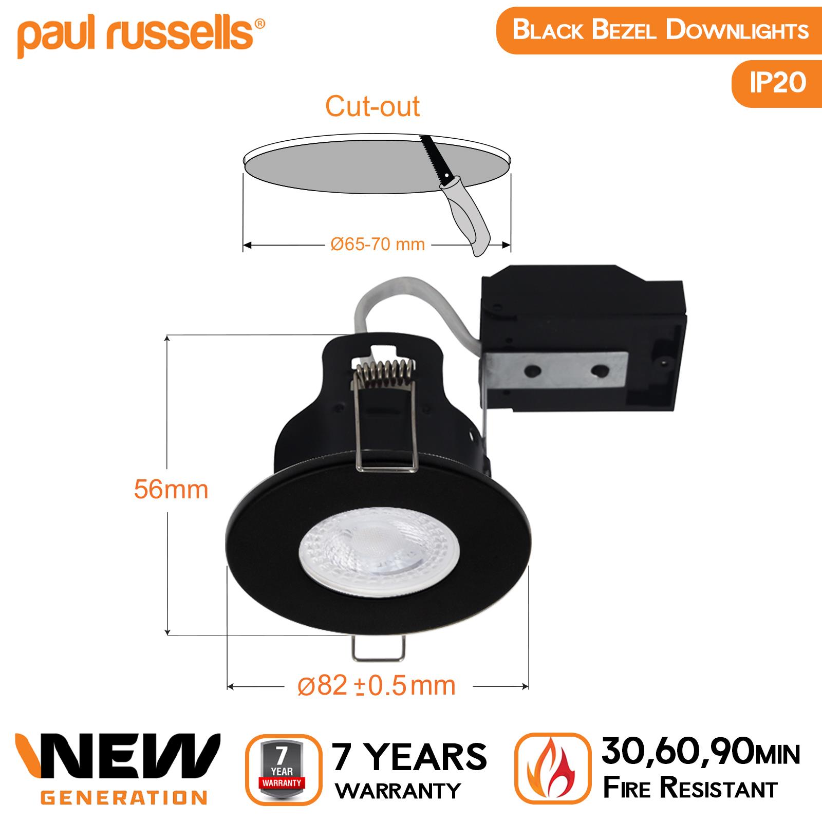 LED Fire Rated Recessed Downlight Spotlight GU10 Down Lights Ceiling Spot Light - Picture 8 of 19