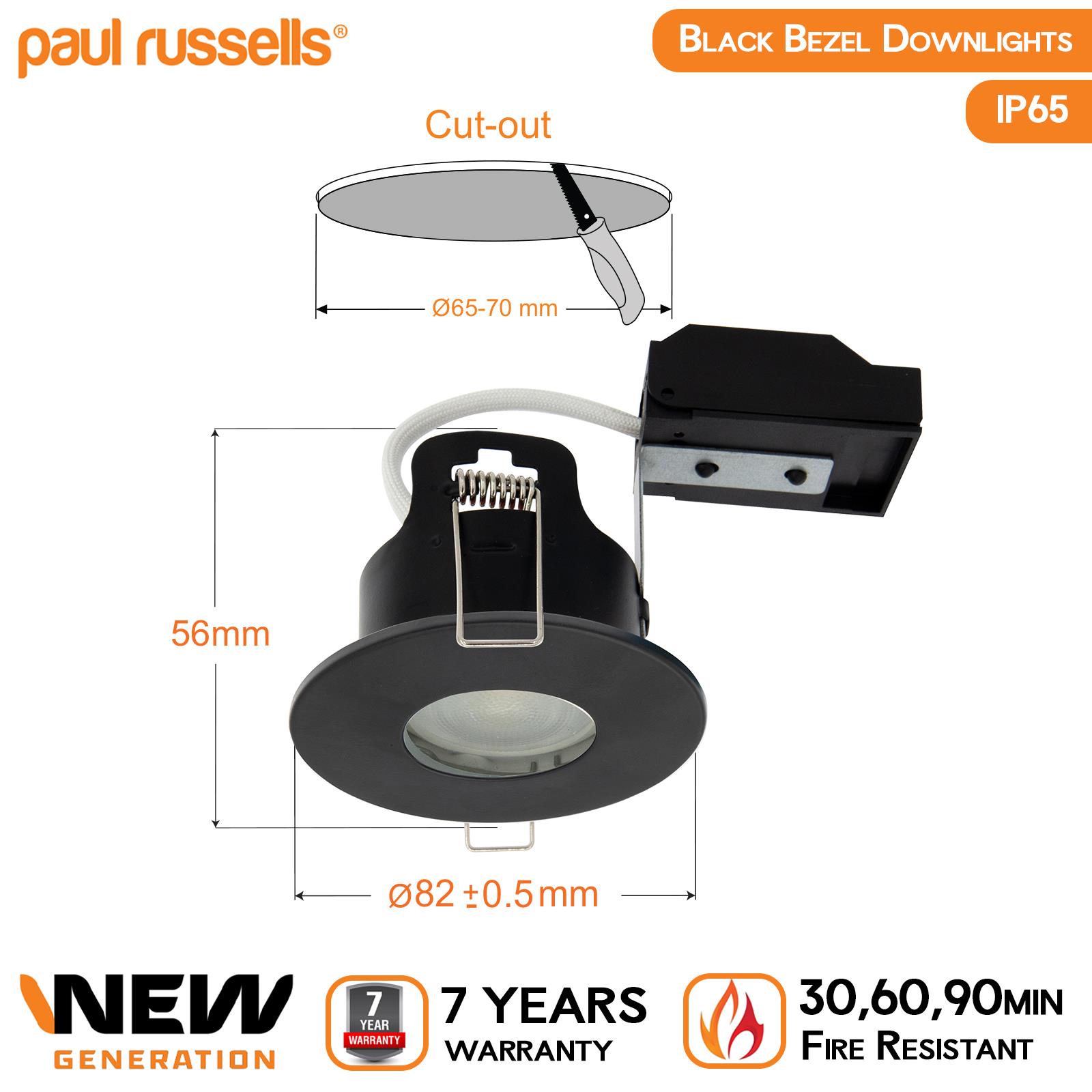LED Fire Rated Recessed Downlight Spotlight GU10 Down Lights Ceiling Spot Light - Picture 9 of 19