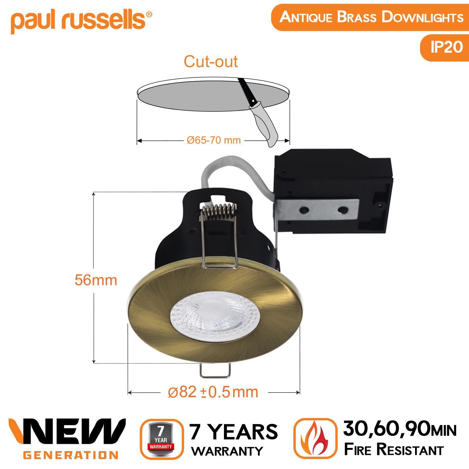 LED Fire Rated Recessed Downlight Spotlight GU10 Down Lights Ceiling Spot Light - Picture 14 of 19
