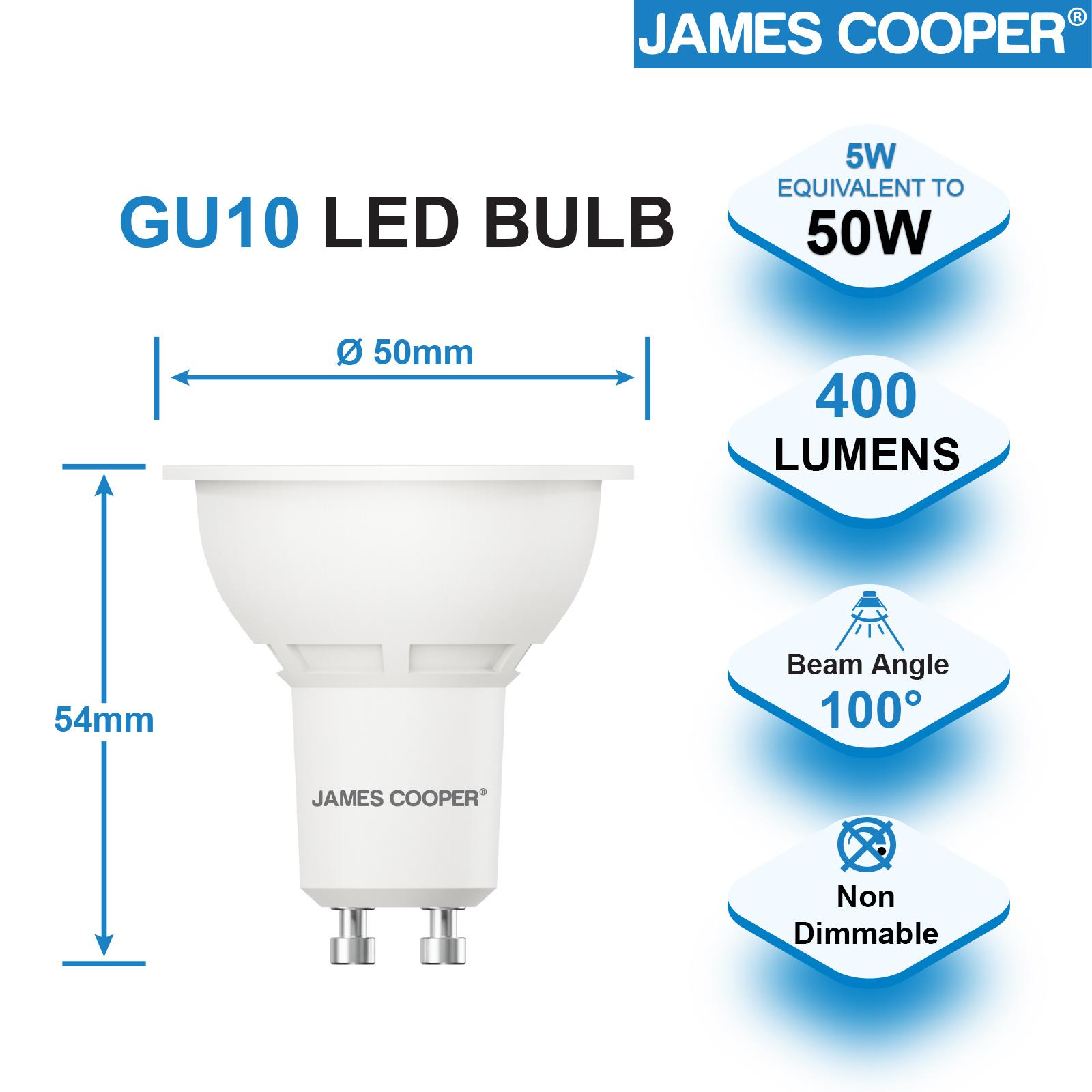 6X 12X LED GU10 Bulbs 5W=40w Warm Cool White Day Light Energy Saving Spotlight - Picture 8 of 10