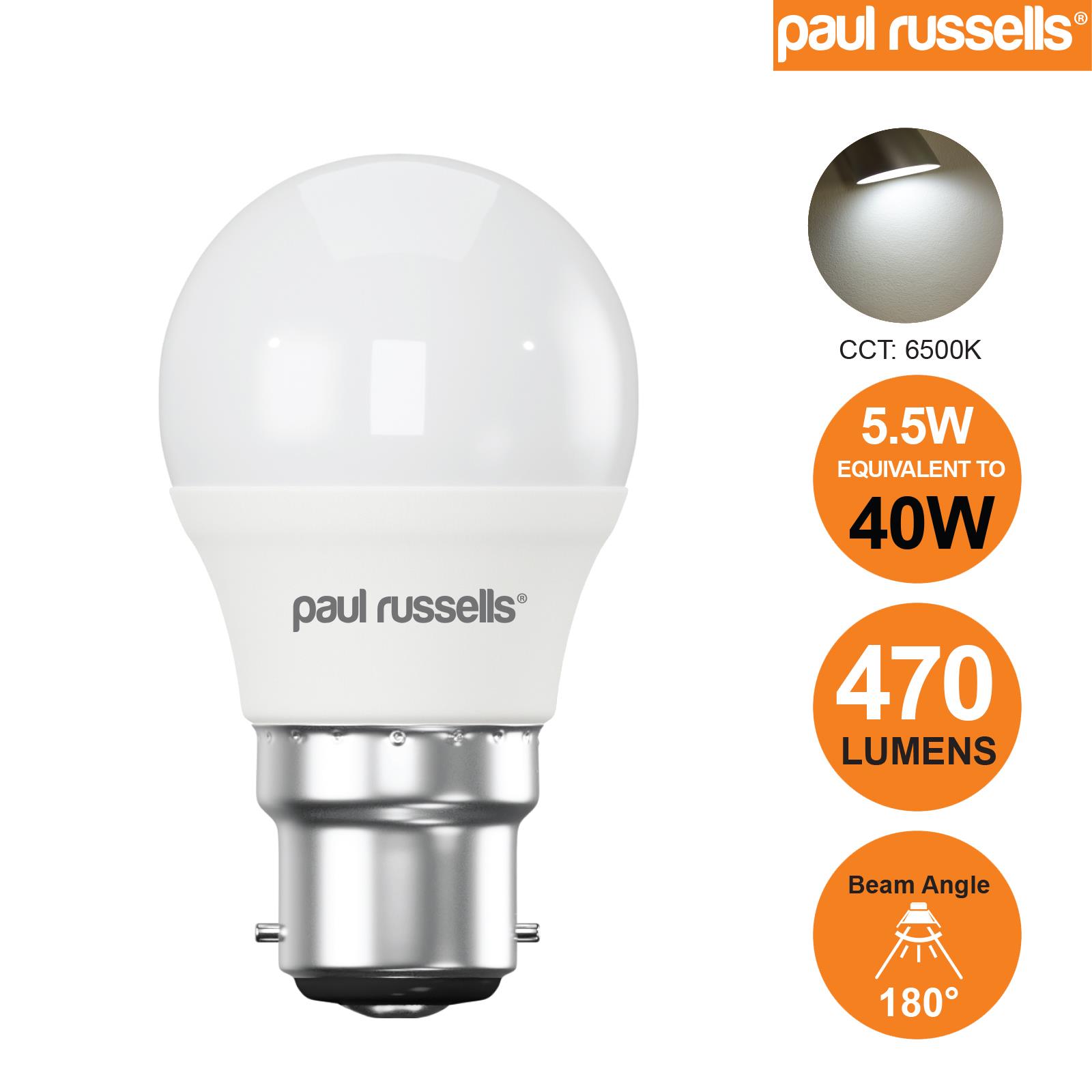 LED Golf Ball Light Energy Savings Bulbs Warm Cool Day Light Frosted Lamps 240V - Picture 12 of 28
