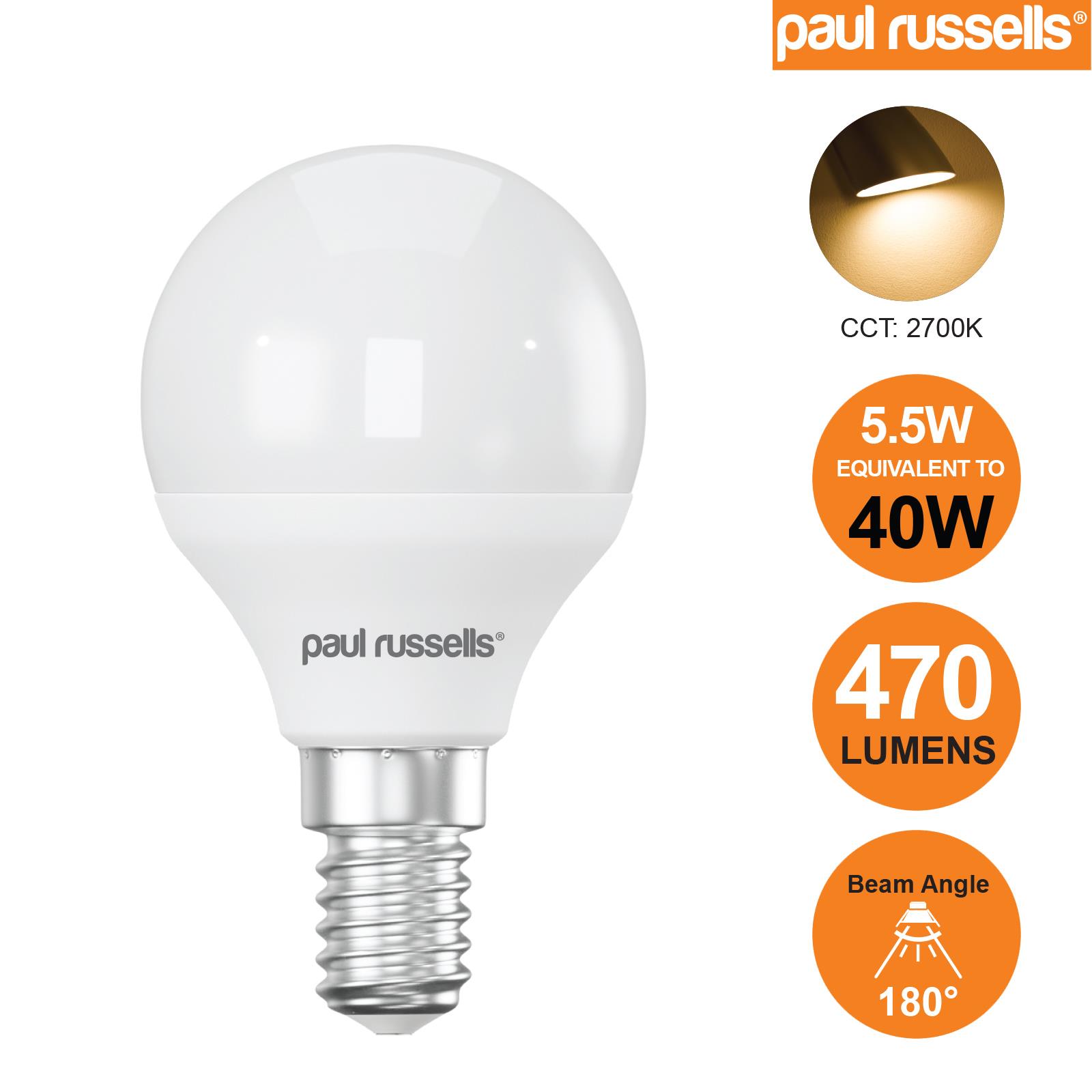 LED Golf Ball Light Energy Savings Bulbs Warm Cool Day Light Frosted Lamps 240V - Picture 20 of 28