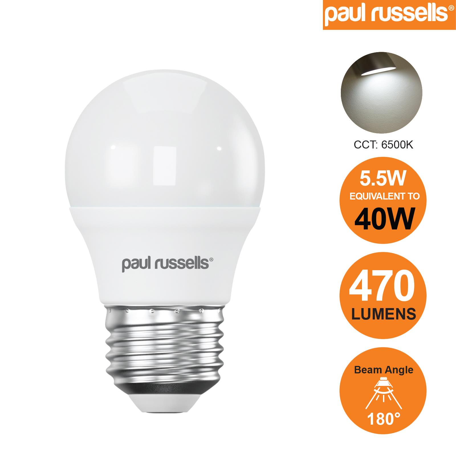 LED Golf Ball Light Energy Savings Bulbs Warm Cool Day Light Frosted Lamps 240V - Picture 15 of 28