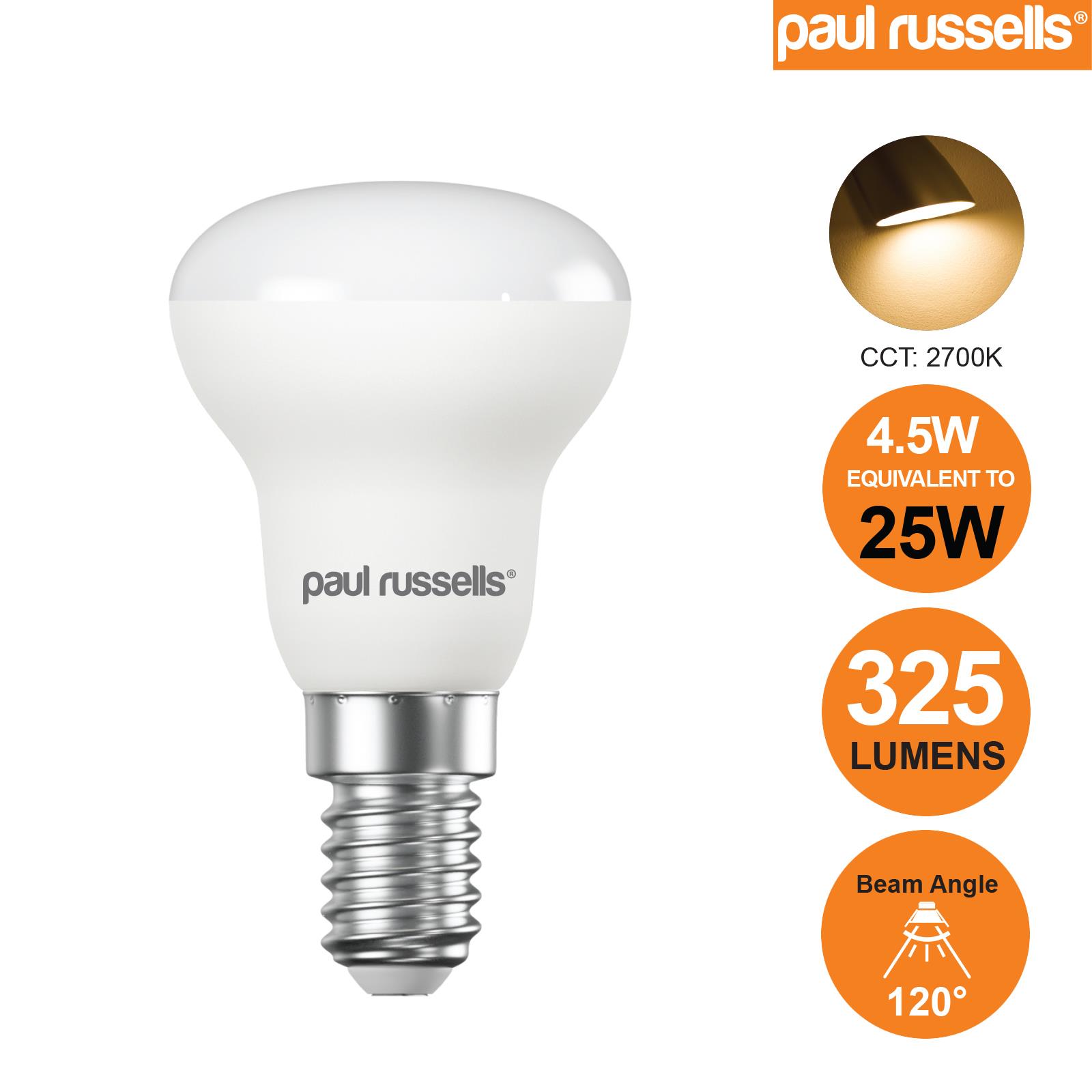 LED R39 R50 R63 R80 Reflector Bulbs Spotlights Warm Cool White Day Light E27 E14 - Picture 8 of 23