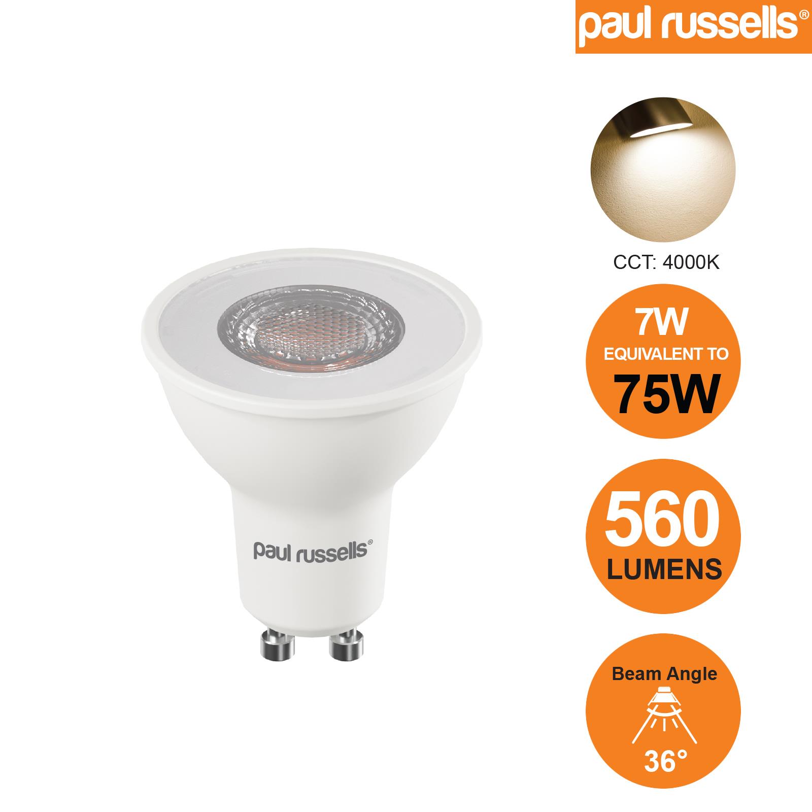4W 5W 7W GU10 LED Bulbs Spotlight Lamps Warm Cool Day White Down Lights 240V UK - Picture 15 of 16