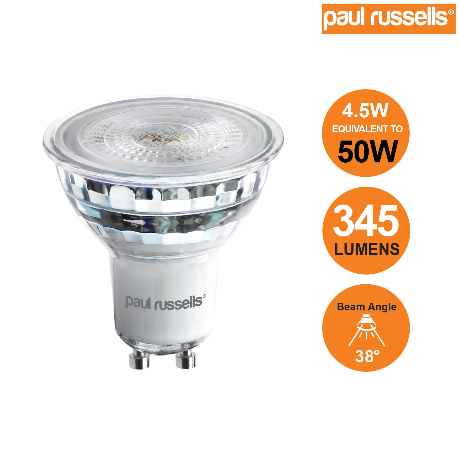 GU10 LED Bulbs Dimmable Spotlight Lamps Warm Cool Day White Downlight Lightbulbs - Picture 44 of 73