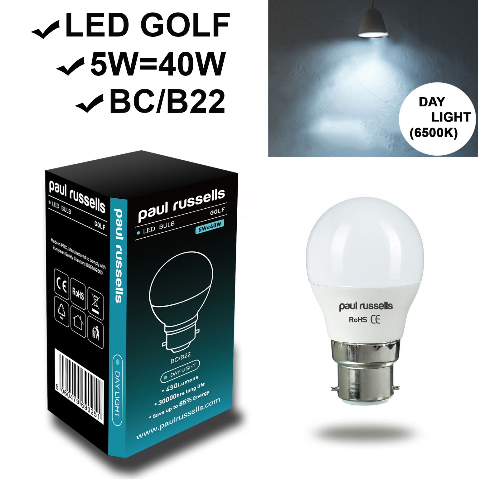 Golf Ball Light Bulbs 3W 5W 7W LED Frosted Mini Globe G45 Energy Saving