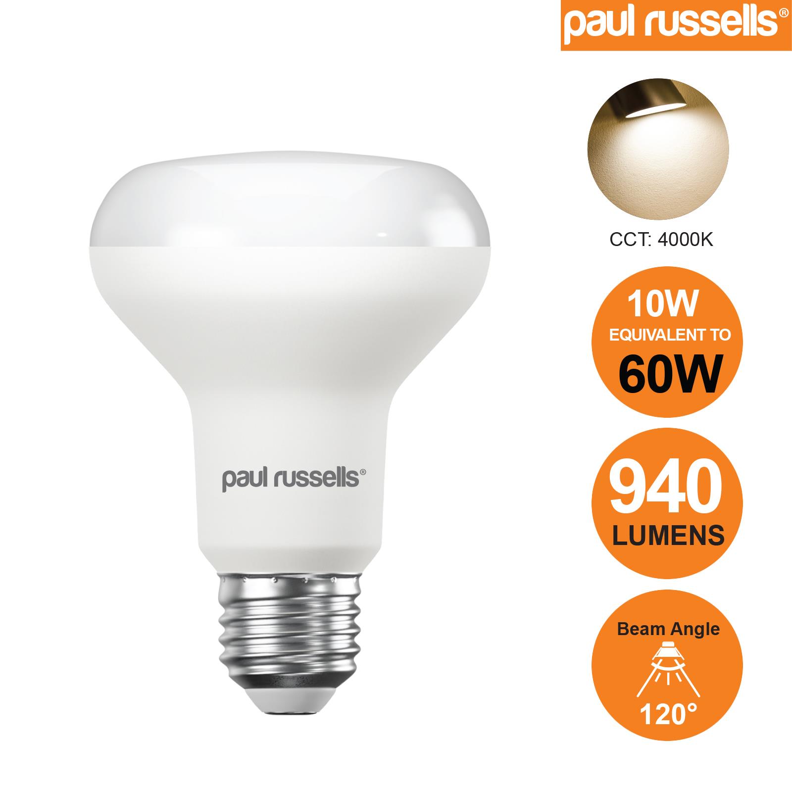 LED Reflector R80 R63 R50 R39 Bulbs Warm/Cool/Day White Screw ES SES Spot Lights - Picture 21 of 25