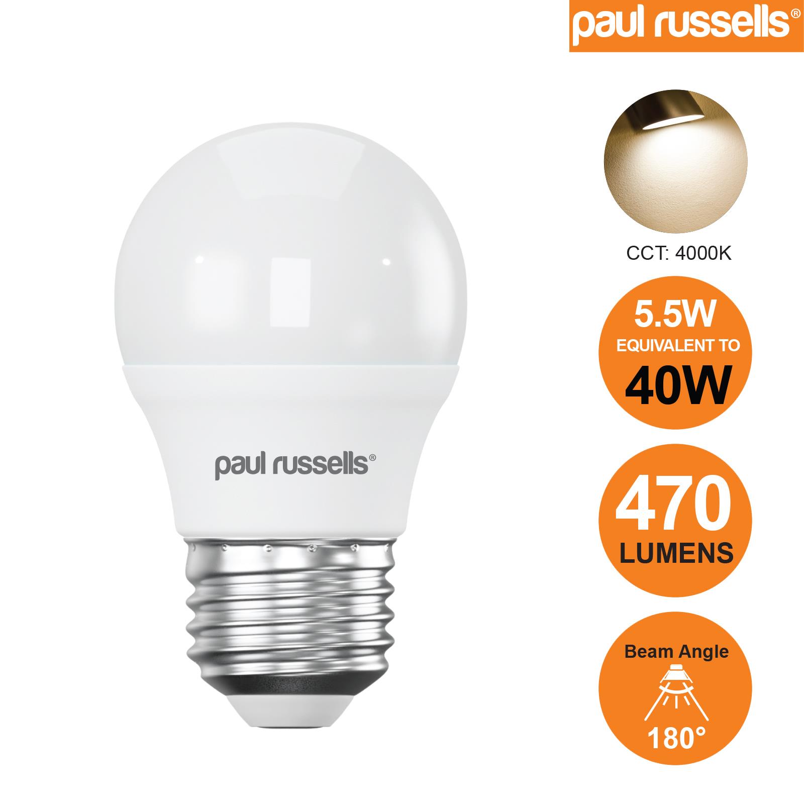 LED Golf Ball Light Energy Savings Bulbs Warm Cool Day Light Frosted Lamps 240V - Picture 14 of 28