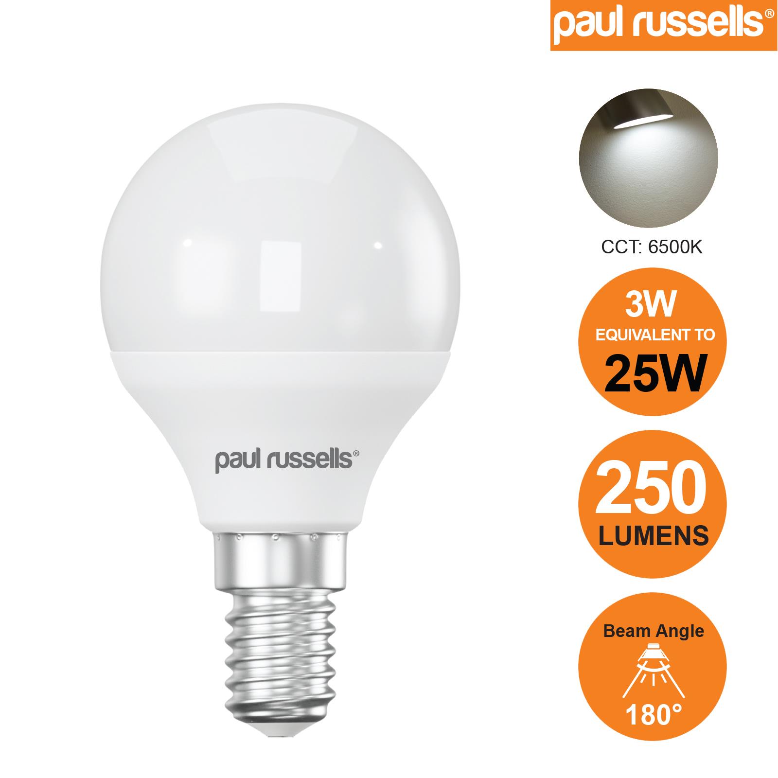 LED Golf Ball Light Energy Savings Bulbs Warm Cool Day Light Frosted Lamps 240V - Picture 10 of 28