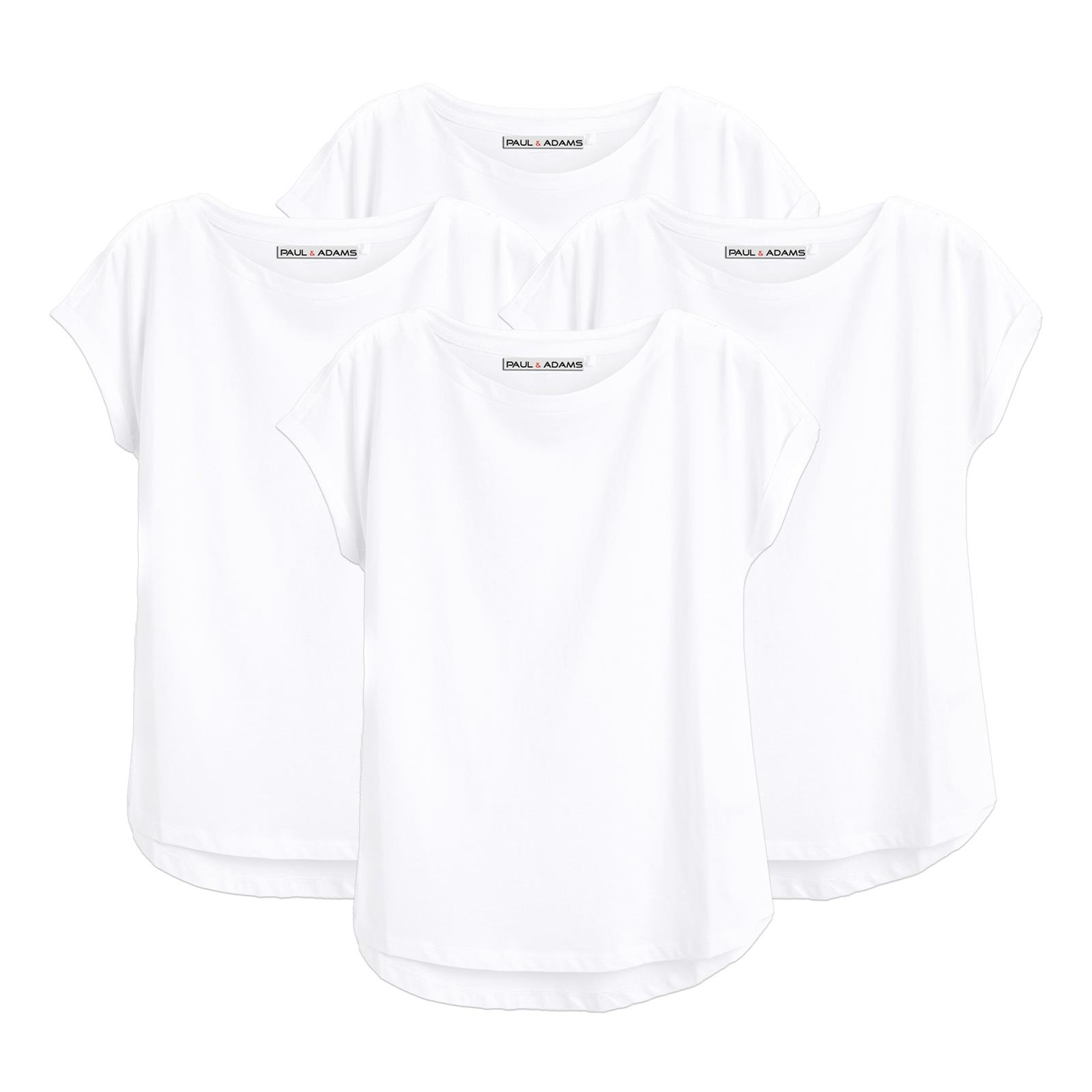 4 Pack Ladies T-Shirt Plain 100% Cotton Cap Sleeve Lot Crew Neck 08-18 T-Shirts - Picture 6 of 81