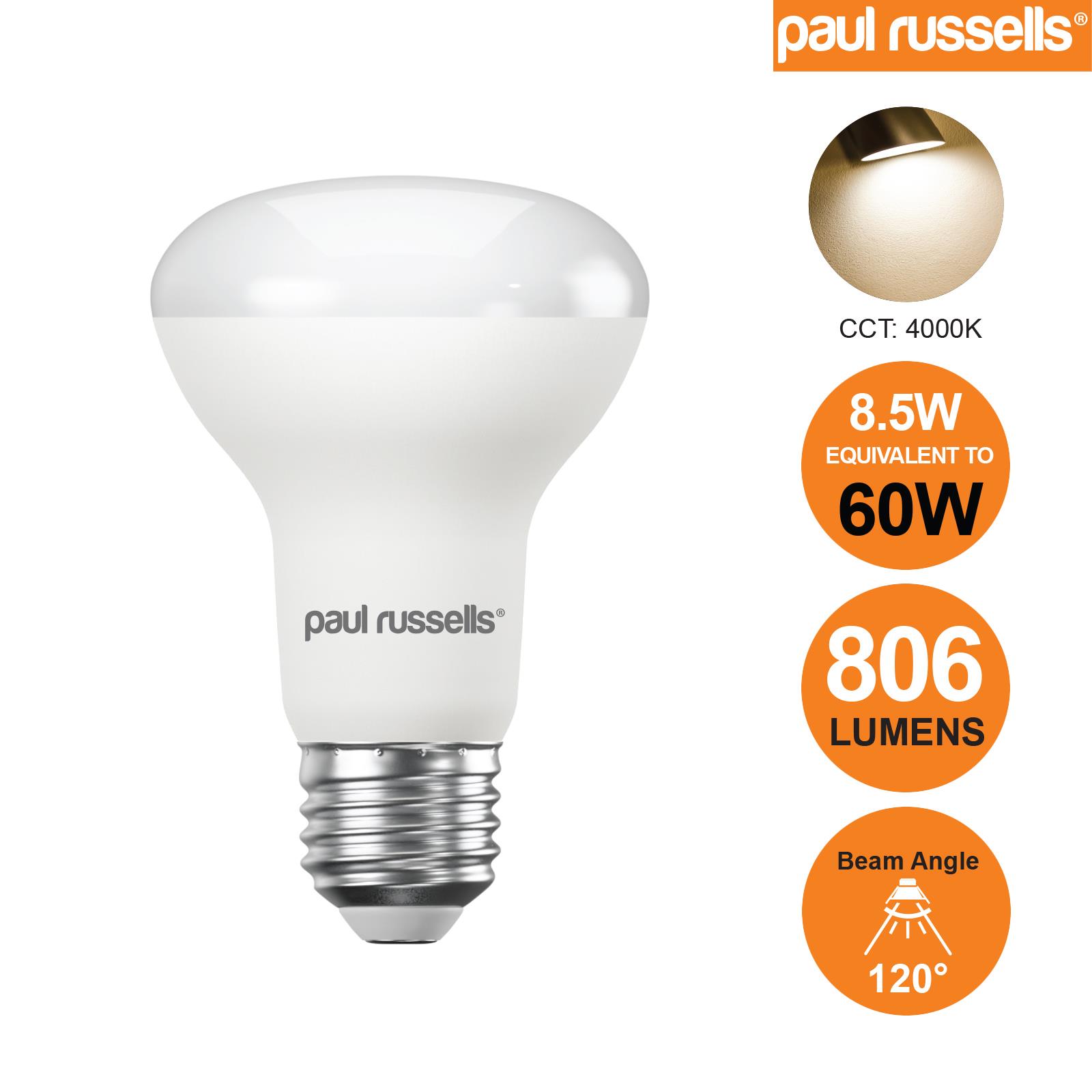 LED Reflector R80 R63 R50 R39 Bulb Warm/Cool/Day White ES SES Screw In Spotlight - Picture 8 of 19