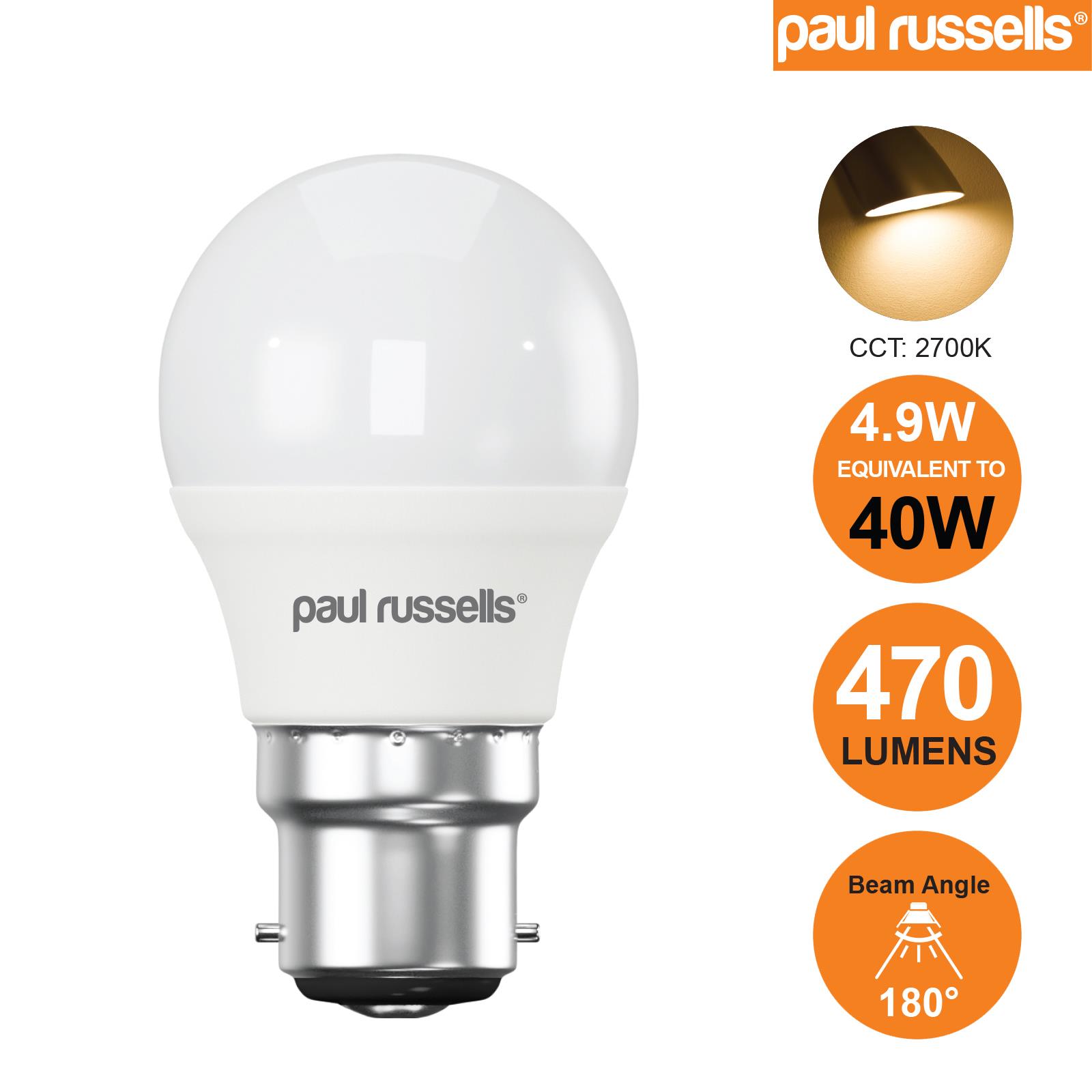 LED Golf Ball Light Energy Savings Bulbs Warm Cool Day Light Frosted Lamps 240V - Picture 13 of 28