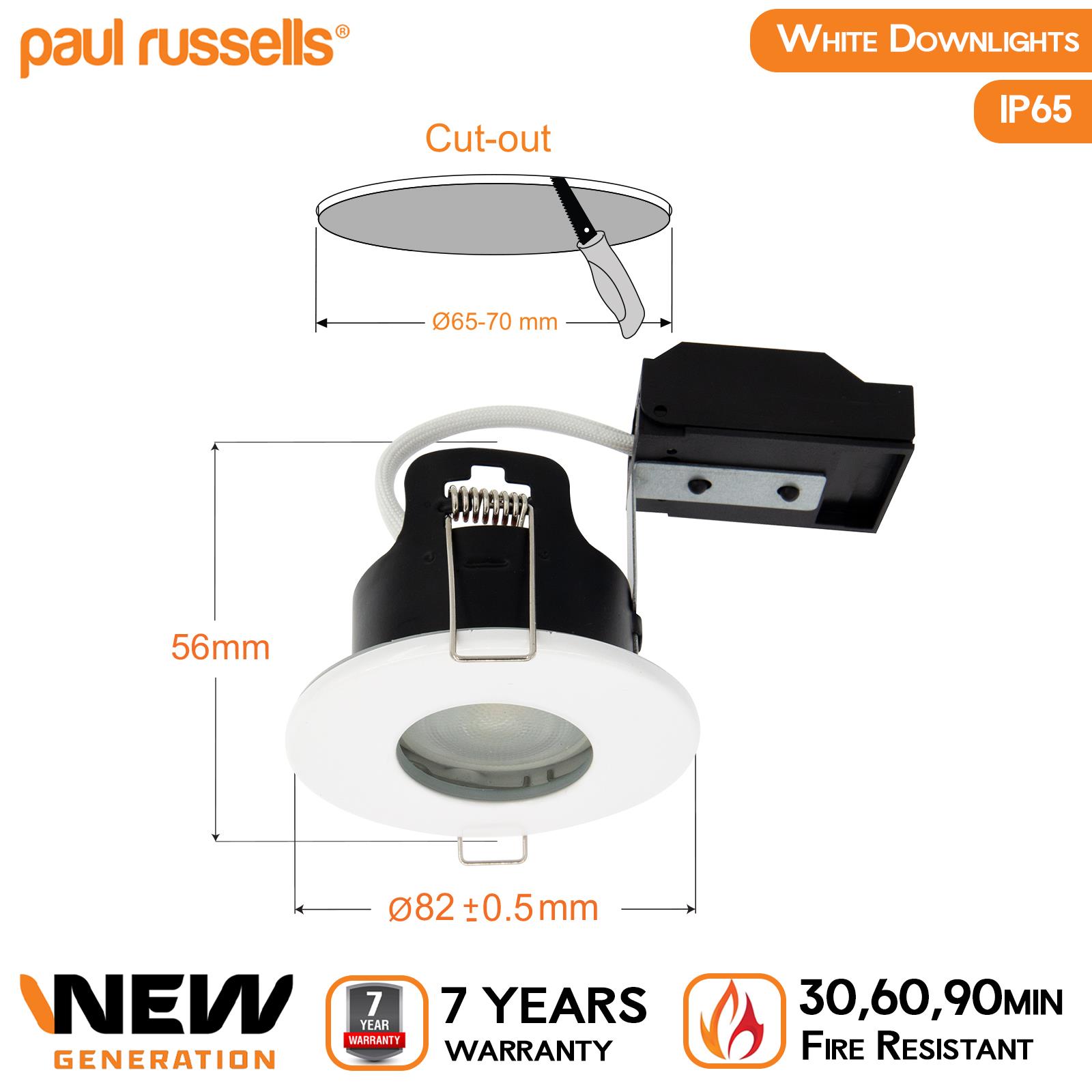 LED Fire Rated Recessed Downlight Spotlight GU10 Down Lights Ceiling Spot Light - Picture 11 of 19