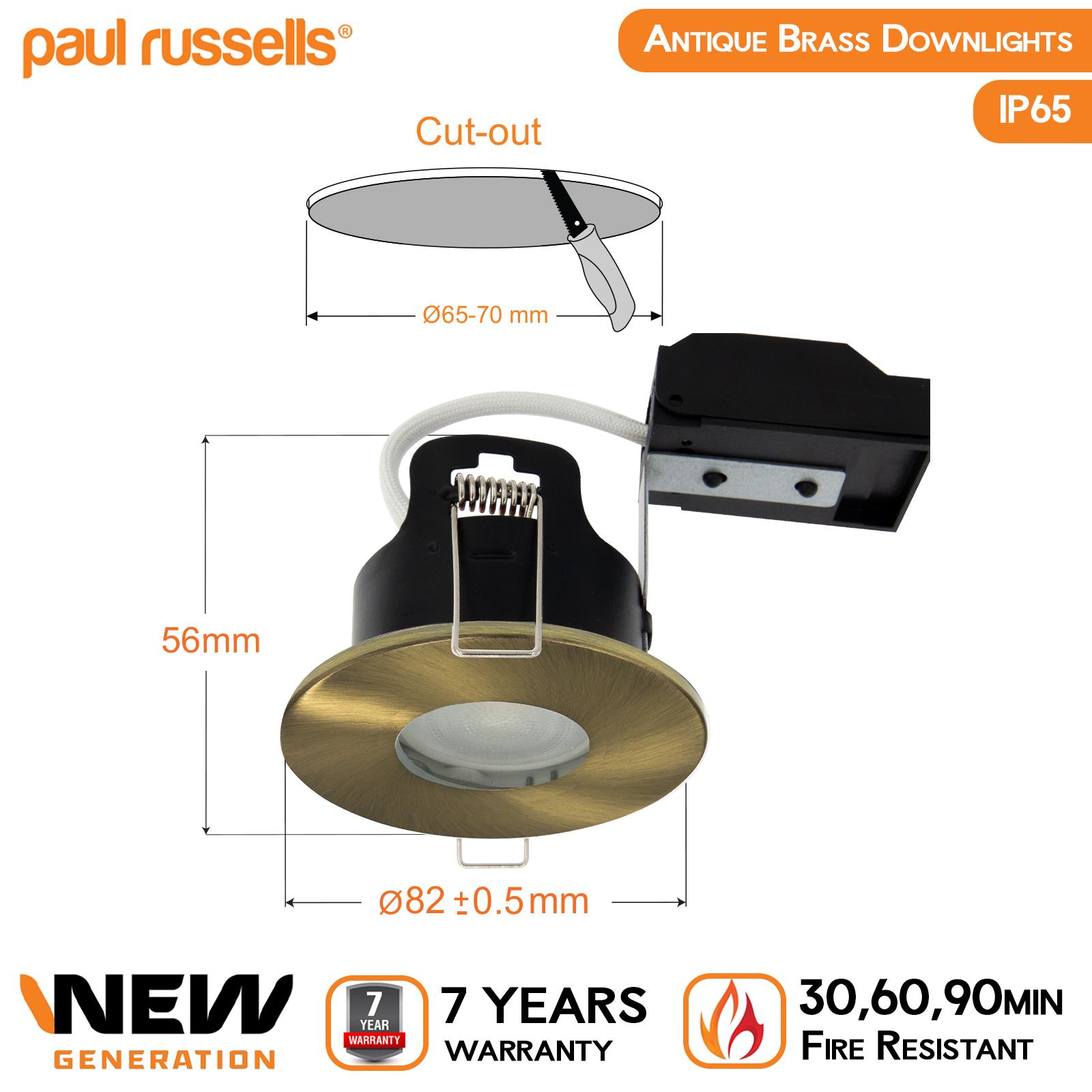 LED Fire Rated Recessed Downlight Spotlight GU10 Down Lights Ceiling Spot Light - Picture 15 of 19