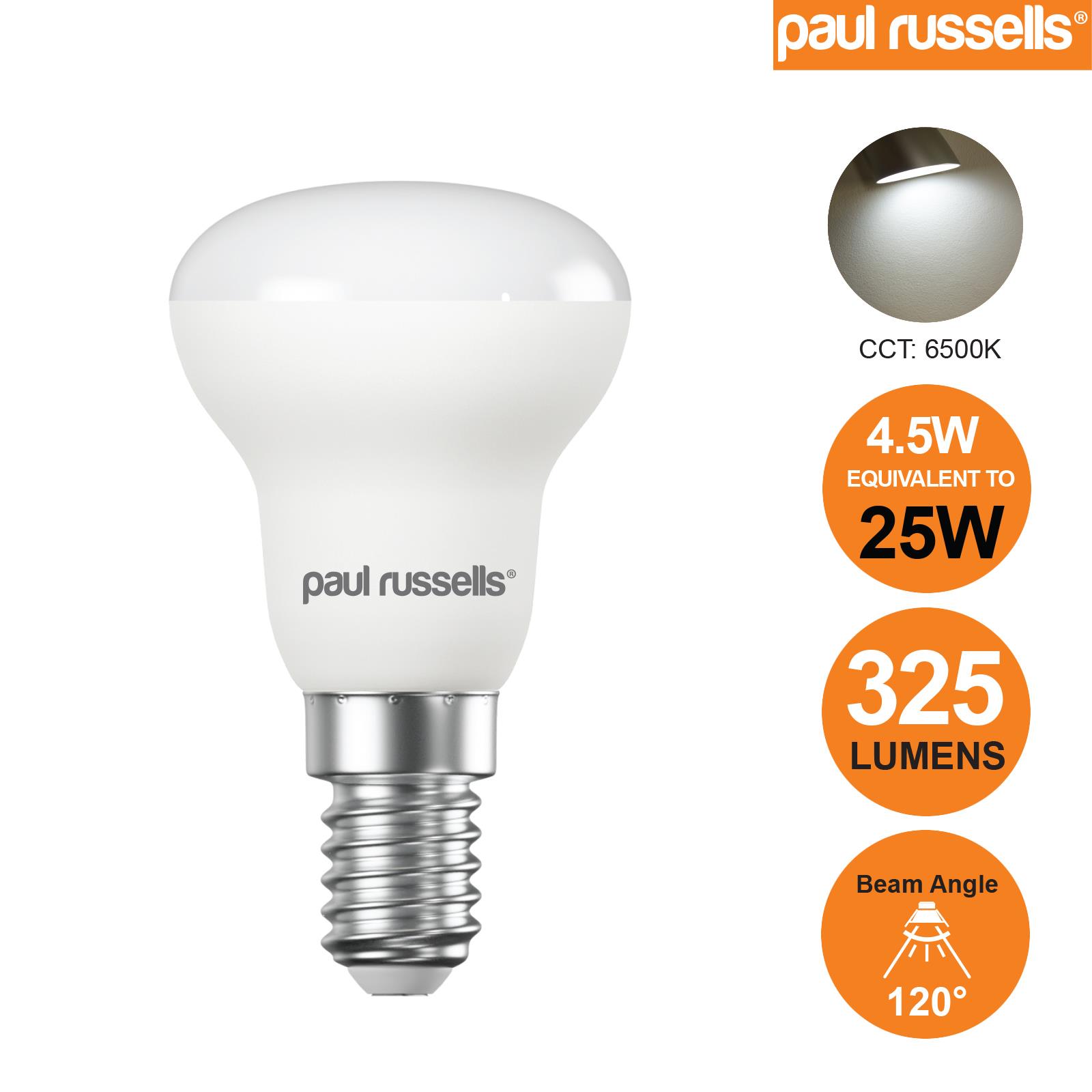 LED R39 R50 R63 R80 Reflector Bulbs Spotlights Warm Cool White Day Light E27 E14 - Picture 7 of 23