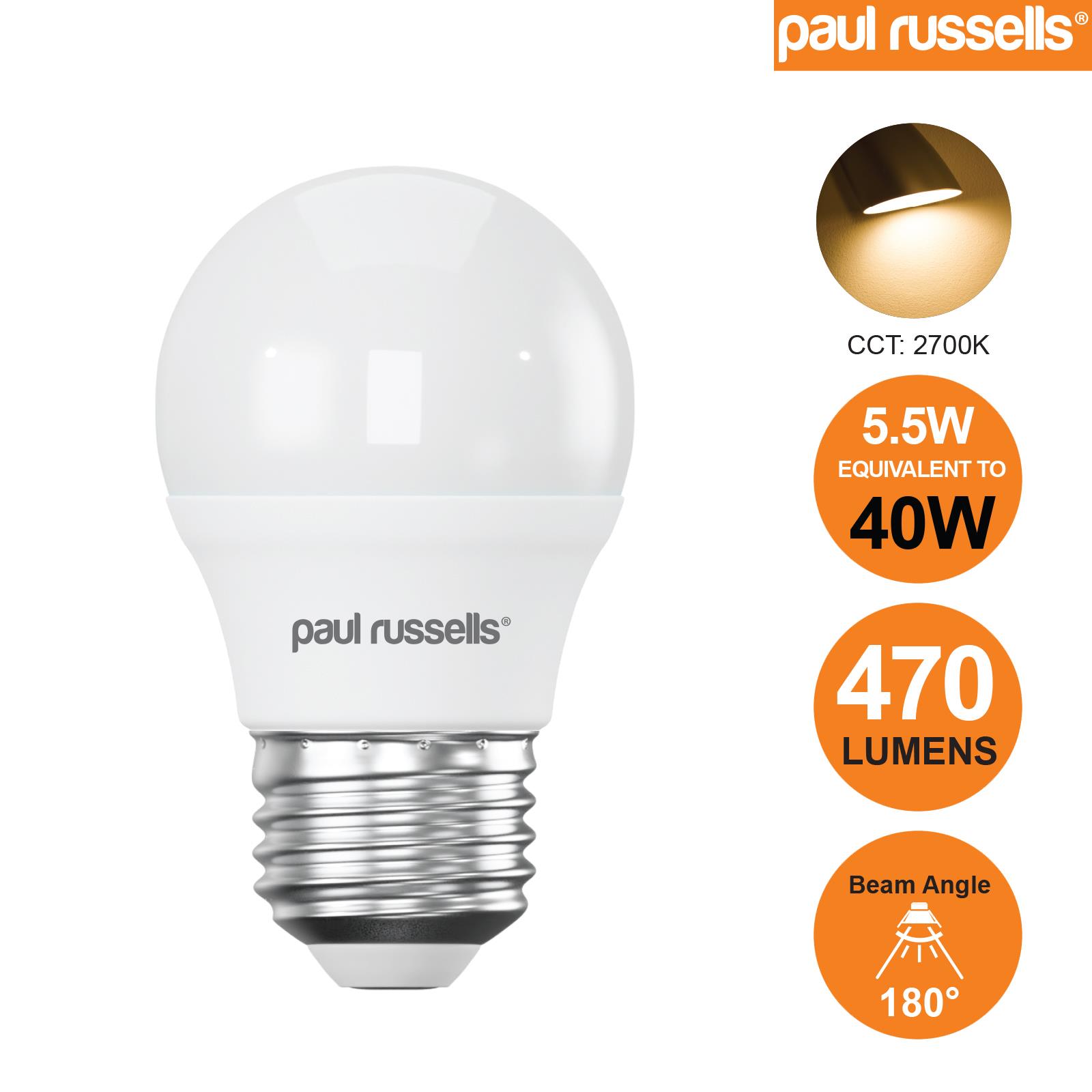 LED Golf Ball Light Energy Savings Bulbs Warm Cool Day Light Frosted Lamps 240V - Picture 16 of 28