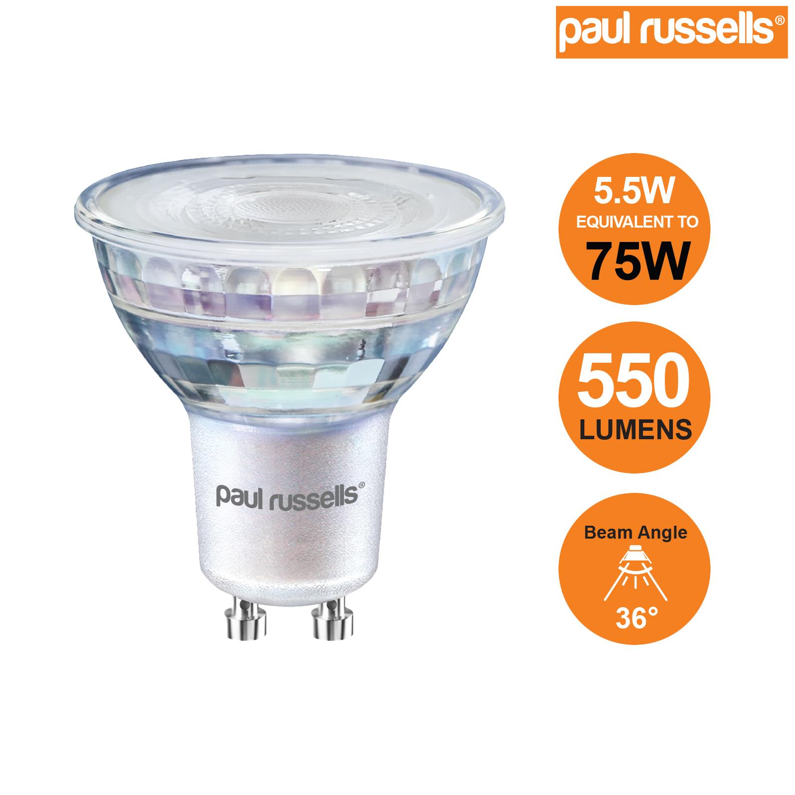 GU10 LED Bulbs Dimmable Spotlight Lamps Warm Cool Day White Downlight Lightbulbs - Picture 68 of 73