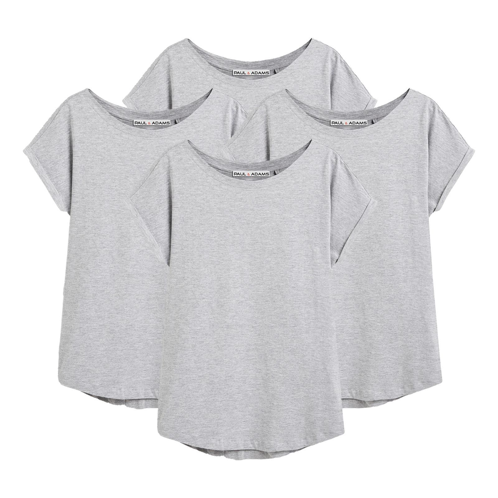 4 Pack Ladies T-Shirt Plain 100% Cotton Cap Sleeve Lot Crew Neck 08-18 T-Shirts - Picture 10 of 81