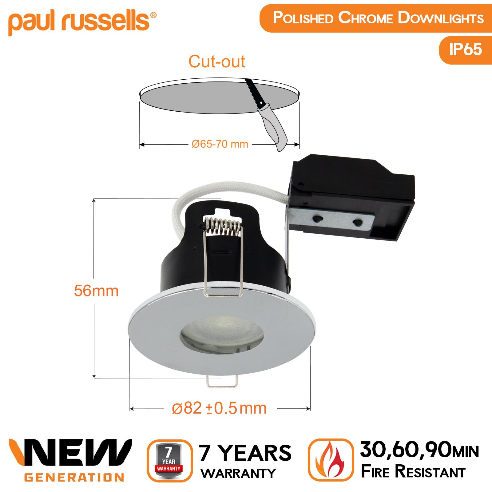 LED Fire Rated Recessed Downlight Spotlight GU10 Down Lights Ceiling Spot Light - Picture 17 of 19