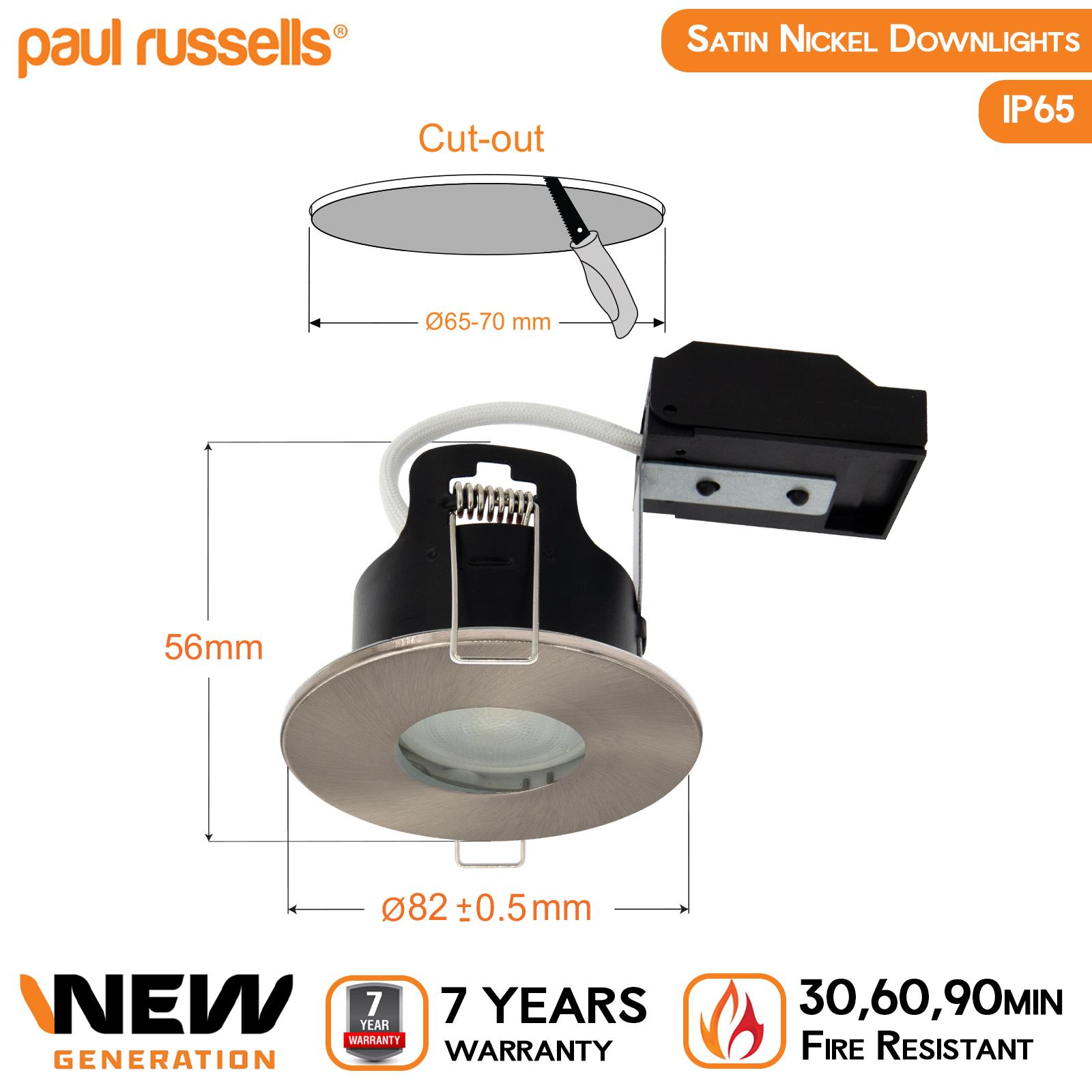 LED Fire Rated Recessed Downlight Spotlight GU10 Down Lights Ceiling Spot Light - Picture 13 of 19