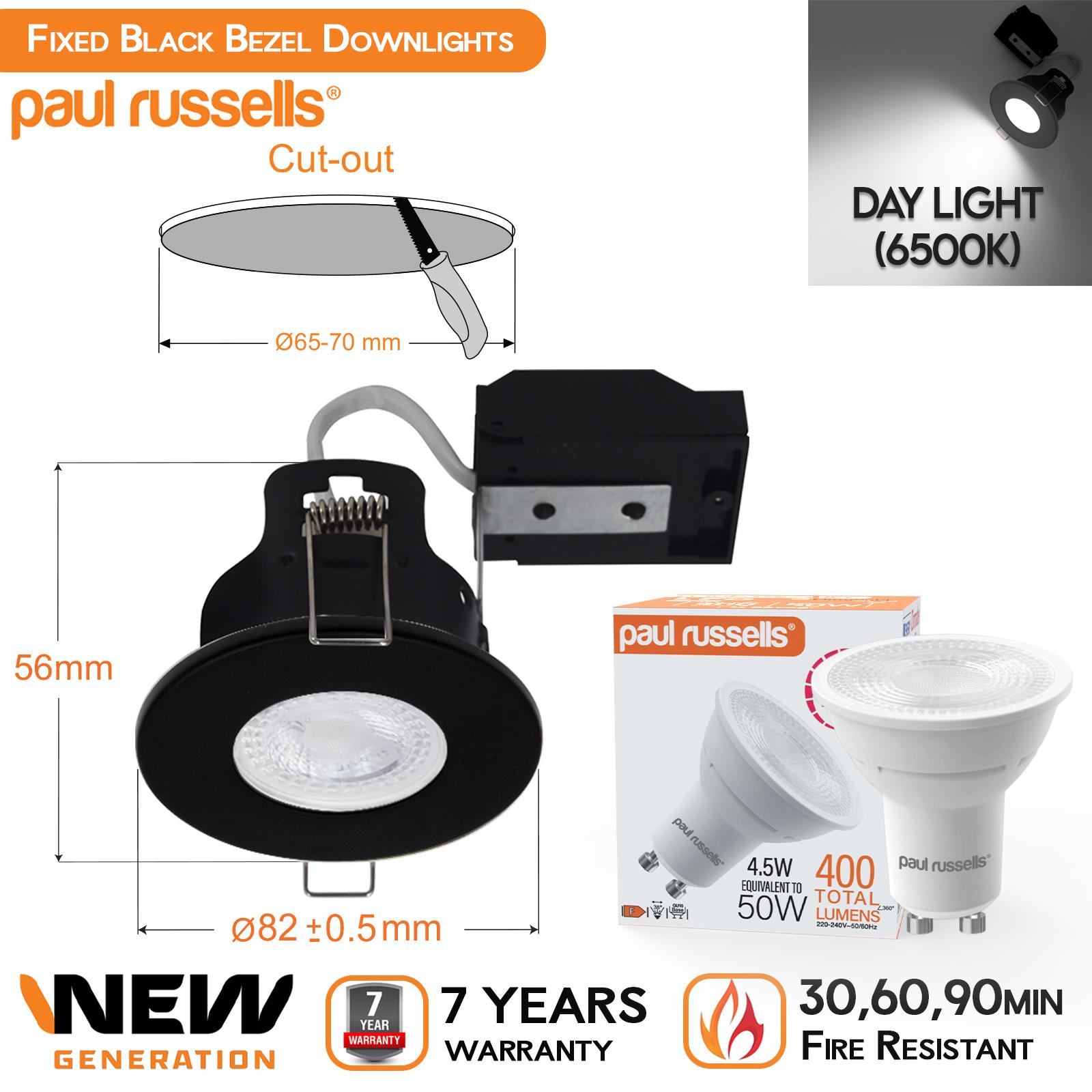 Downlight Feuer bewertet Einbau Fest Küche Spot IP20 GU10 LED Deckenleuchten - Bild 9 von 23