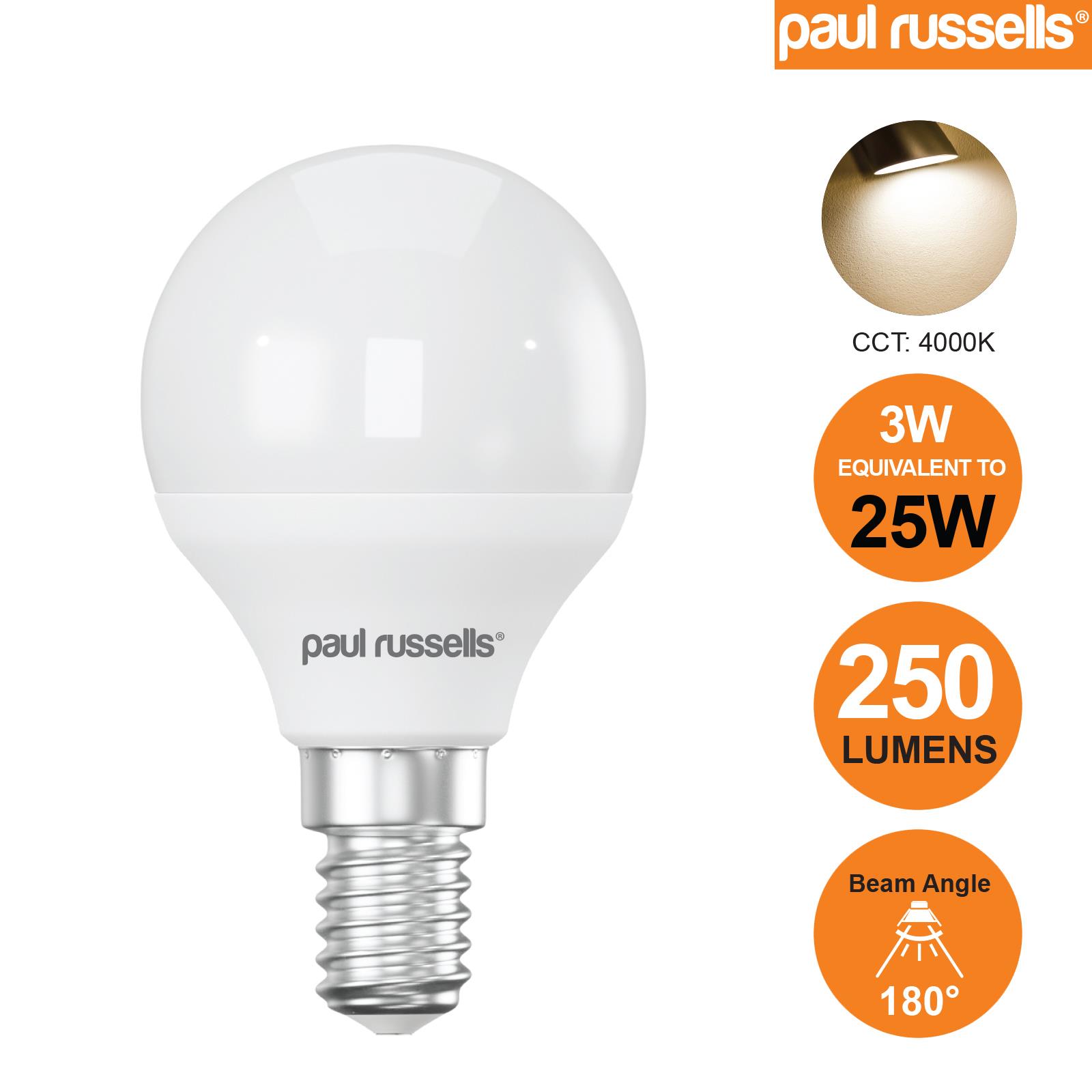 LED Golf Ball Light Energy Savings Bulbs Warm Cool Day Light Frosted Lamps 240V - Picture 9 of 28
