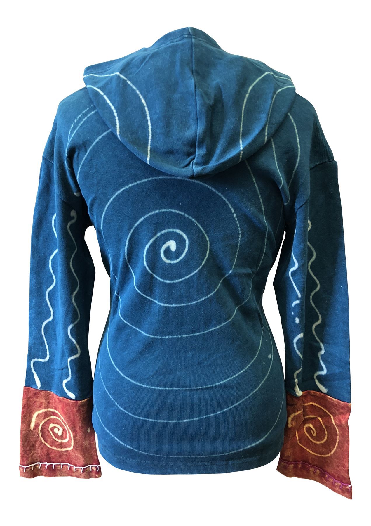 Da Donna Classic Rib Felpa Con Cappuccio Giacca Multicolore tagliato Hippy Tops