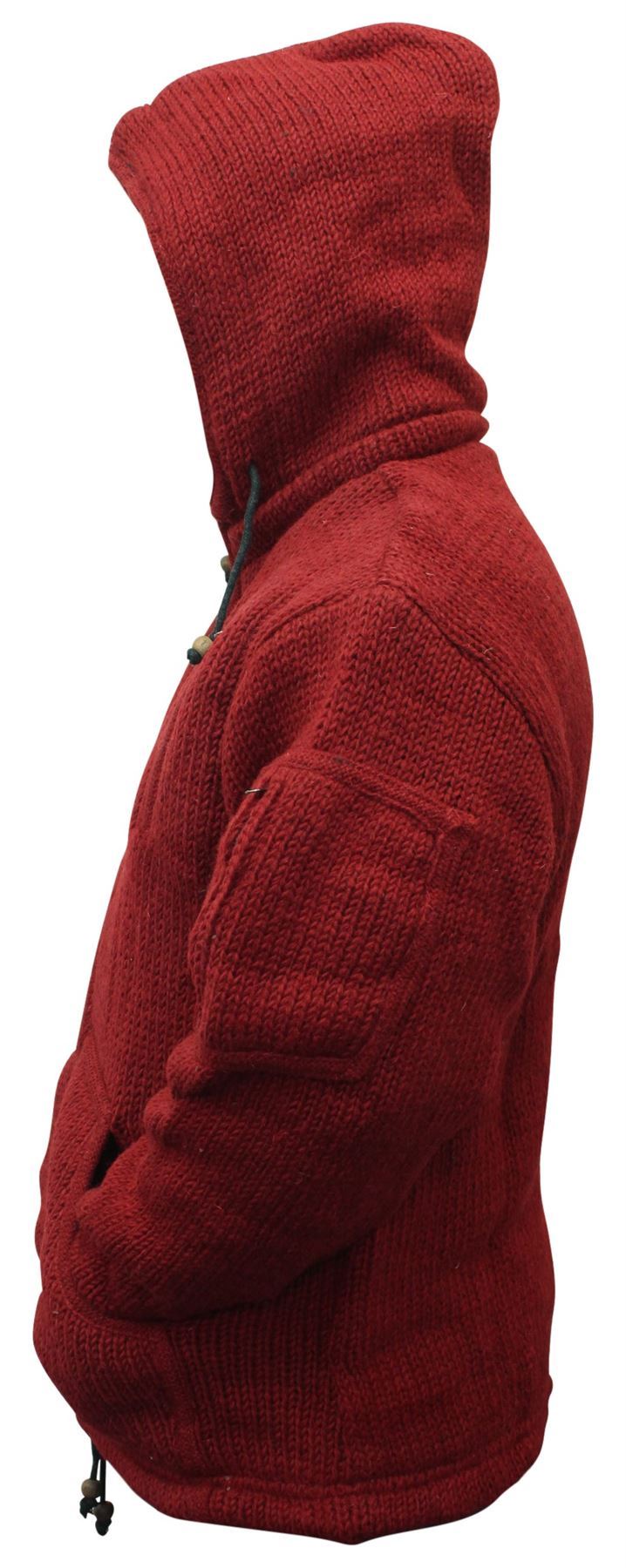 Brand New Men/'s Tie Dye Hippy Foderato in Pile Maglione Festival Inverno Hippie Giacca