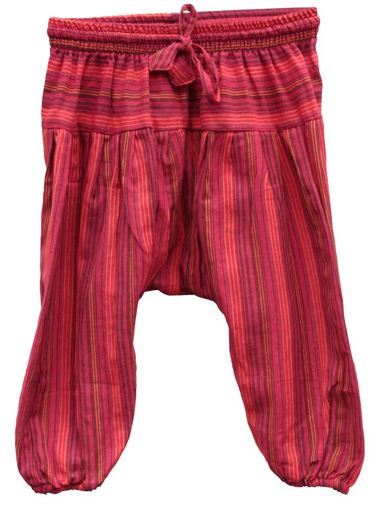 QinCiao Kids Girls Loose Hippie Pants Bohemian Harem Pants Smocked Baggy Boho Trousers Yoga Dance Pilates Bottoms