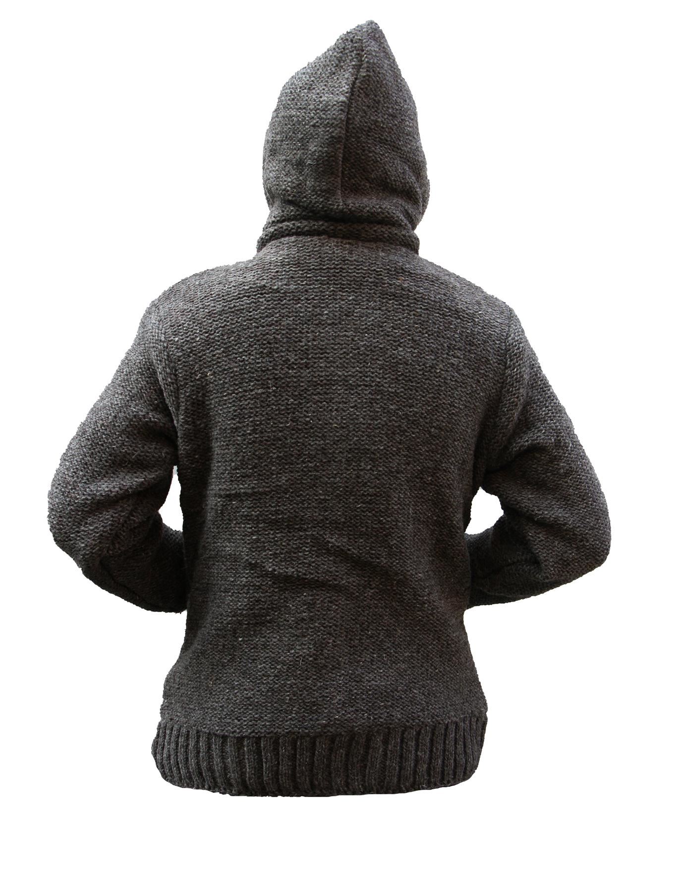 Mens Woolen Fleece Lined Camping Warm Jacket Fesitval Warm Coat eBay