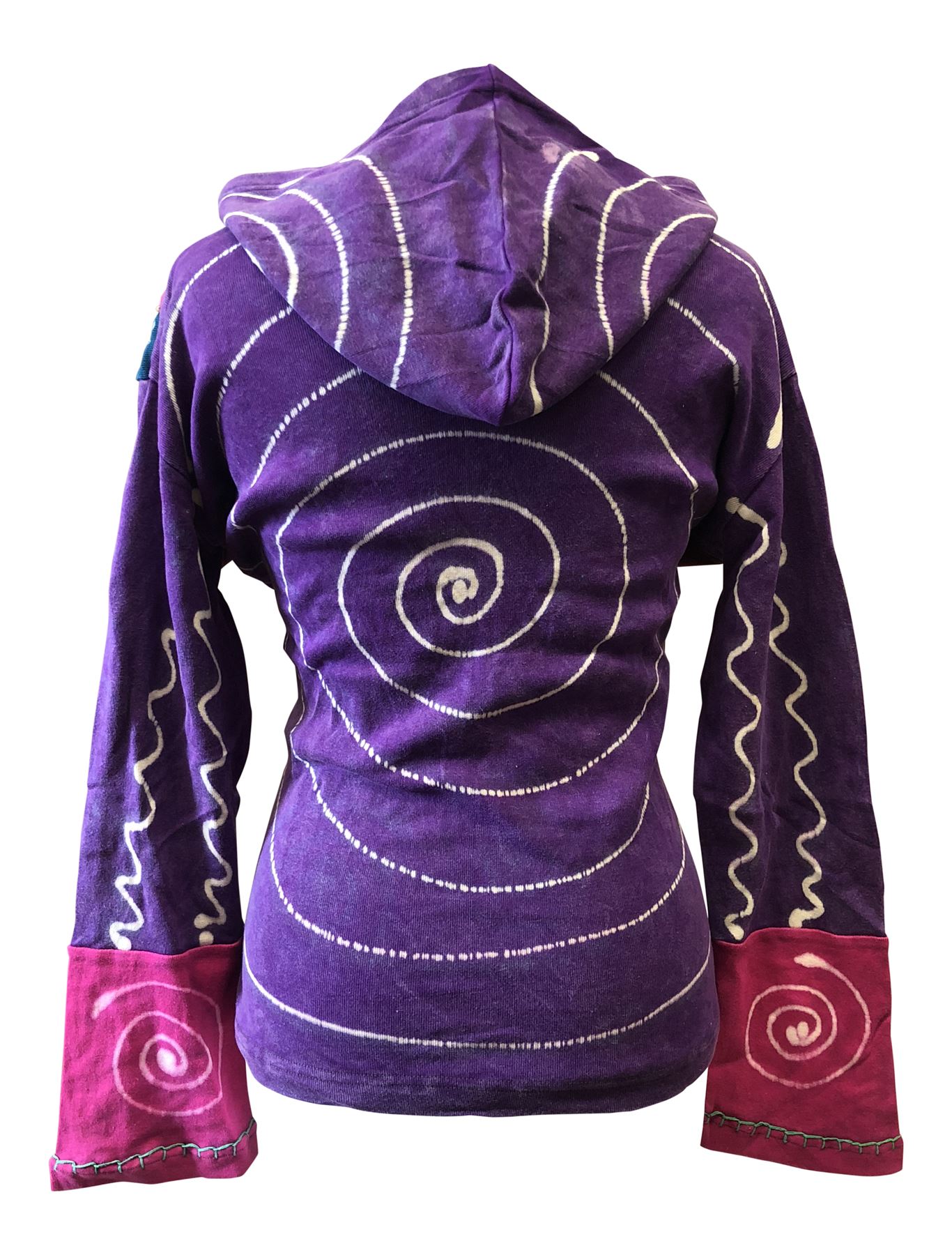 Da Donna Classic Rib Felpa Con Cappuccio Giacca Multicolore tagliato Hippy Tops
