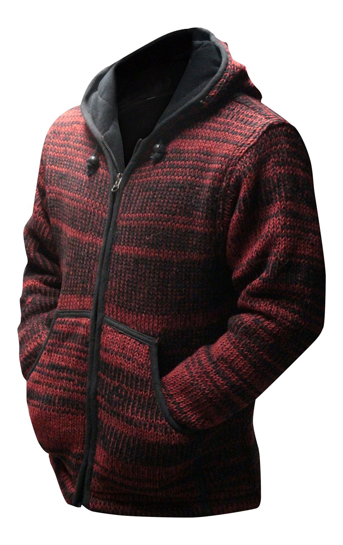 Mens Tie dye Woolen Hippie Jacket Fleece Lined Winter Jumper eBay