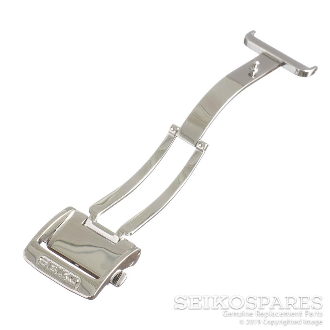 Genuine Seiko Steel Deployant Clasp for Leather Watch Band Strap 18mm