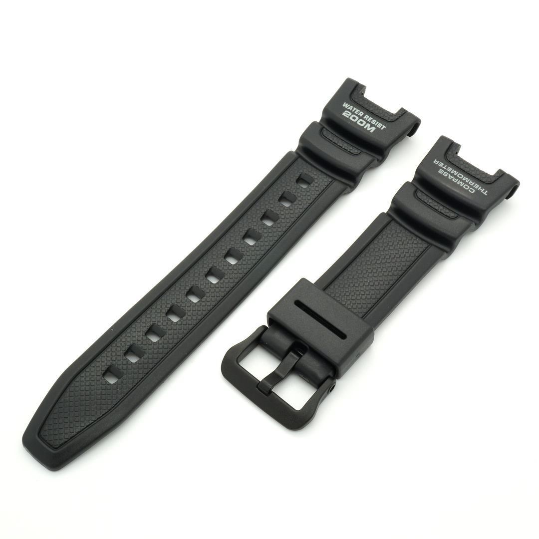 Genuine Casio Watch Band for Twin Sensor SGW100 SGW1001V Black Rubber
