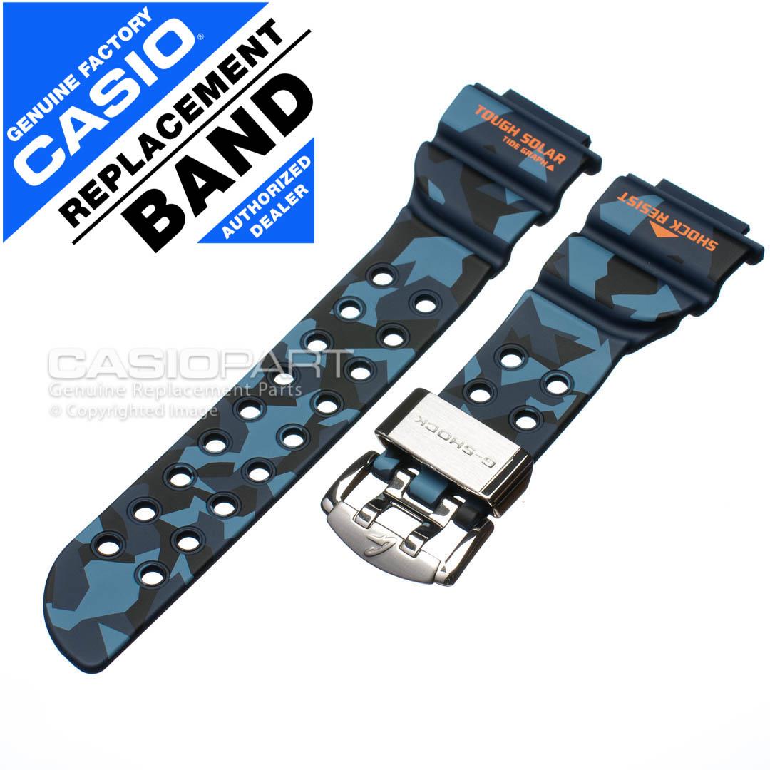 Genuine Casio Blue Camo Watch Band for G-Shock Frogman GF-8250CM-2