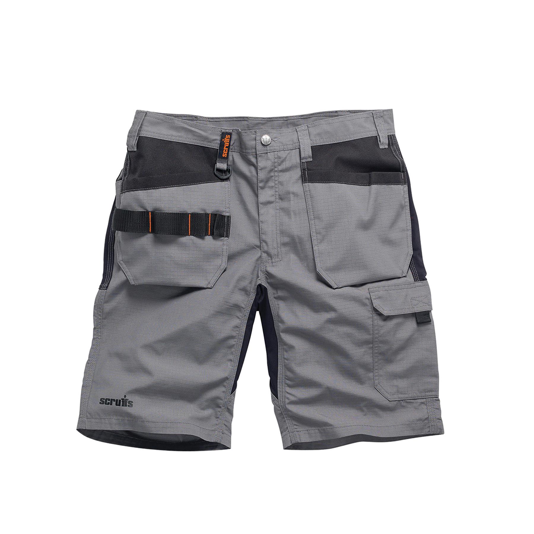 Scruffs TRADE FLEX HOLSTER Shorts 30"-40" Black & Graphite Lightweight Slim Fit - Picture 10 of 15