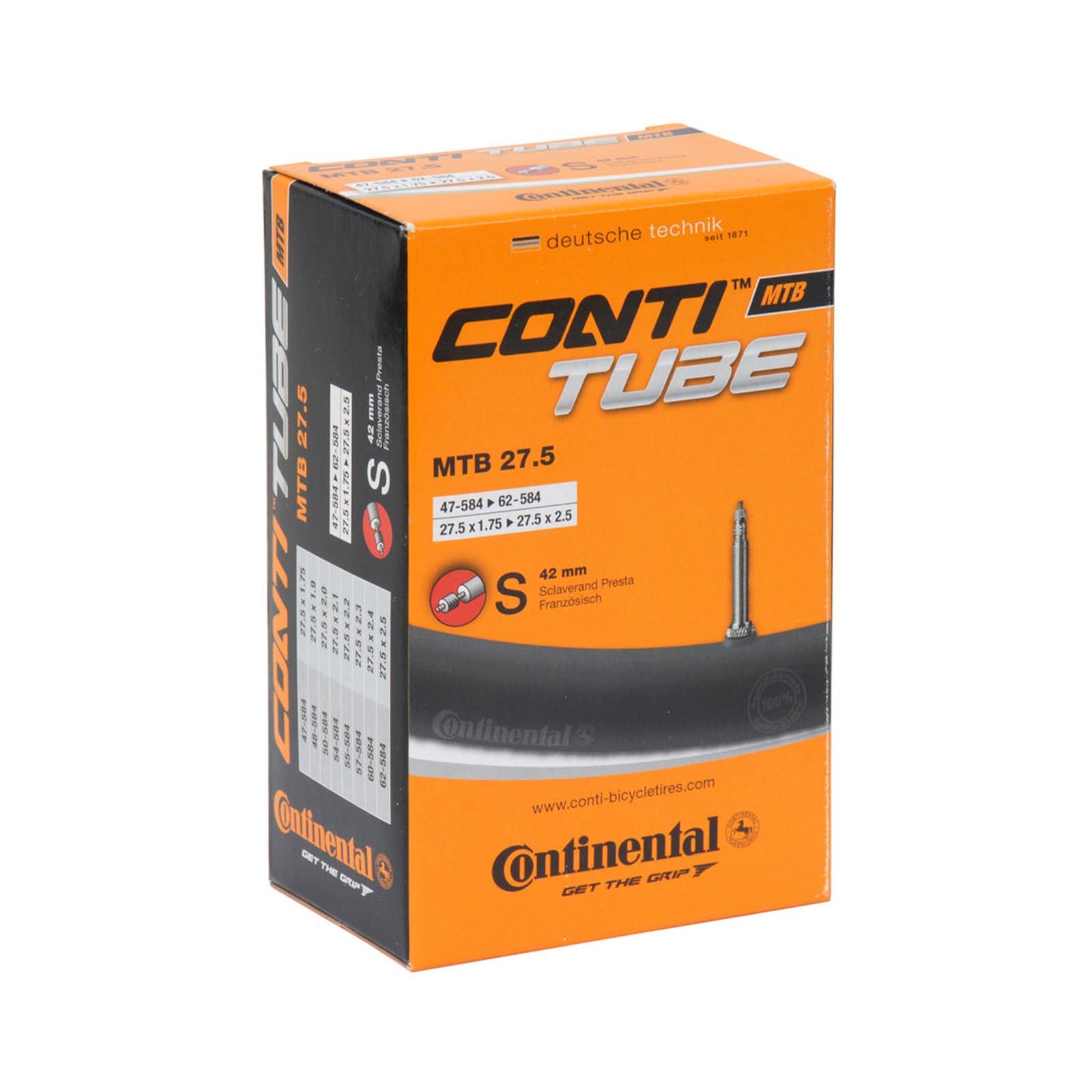 1-4 Continental 27.5 Mountain Bike Inner Tube 27.5 x 1.75-2.5 Presta Valve 42mm - Picture 19 of 27