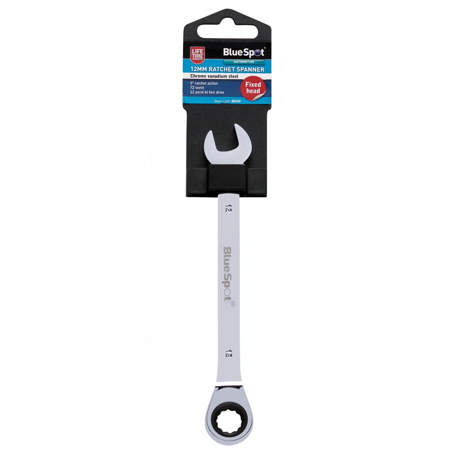 BlueSpot chiave a testa fissa combinata tenditore a cricchetto metrica da 8 mm a 24 mm - Foto 19 di 61