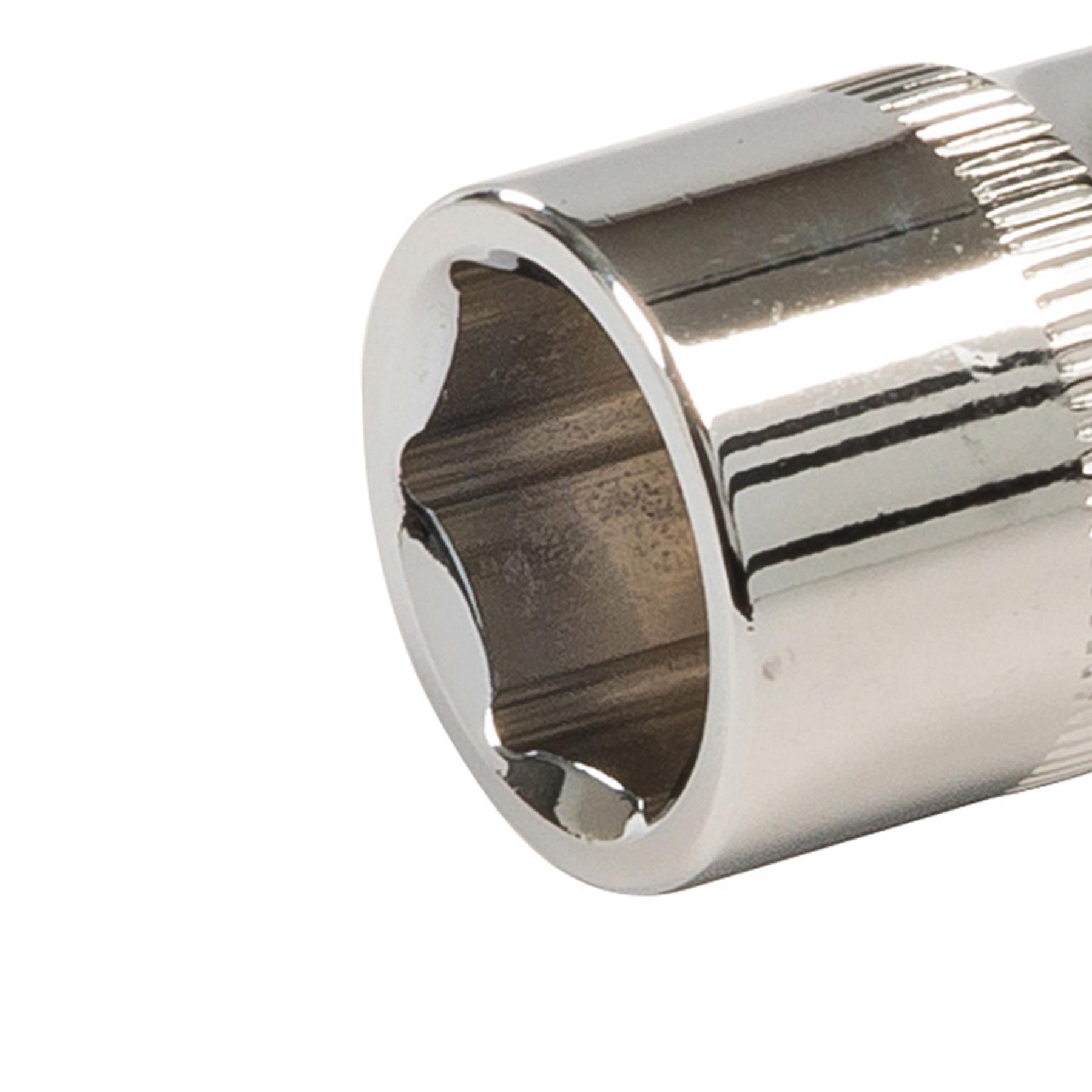 3/8" Drive Socket 6mm - 21mm Metric 6 Point Hex Chrome Vanadium Steel - Picture 28 of 42
