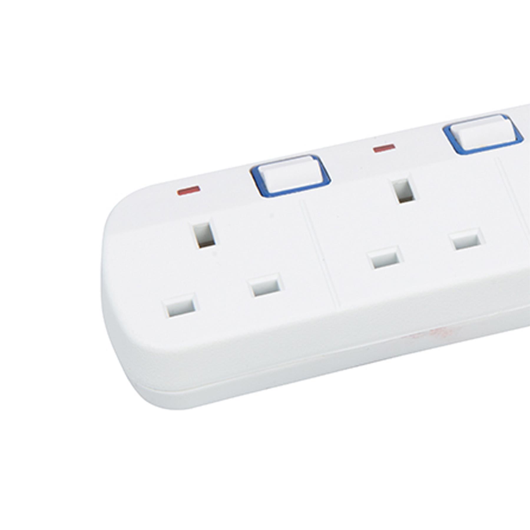 POWER MAIN EXTENSION LEADS 1m 15m Surge RCD 1 2 4 6 Gang Travel