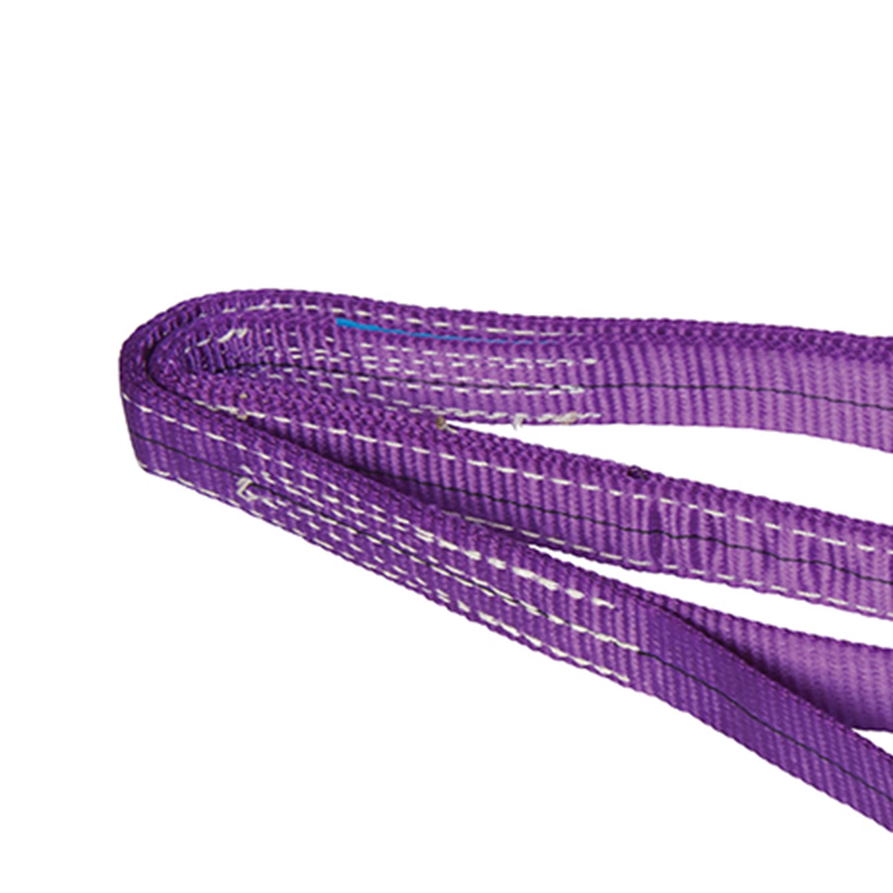 Loop Rope Tie Down 5 Ft 1 Tonne Webbing Lifting Sling Certified Duplex Cargo Strap Hoist Strop 1m-4mtr E Rigging Sling - Foto 11