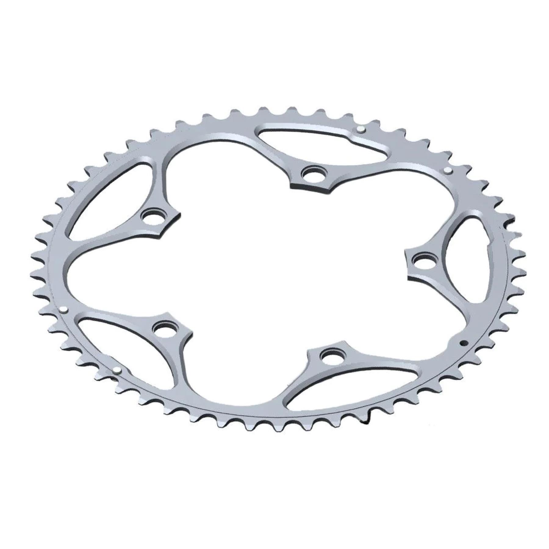 Stronglight Dural 5083 130 PCD Bike MTB Chainring 9/10 Speed Silver 38T-54T - Picture 5 of 18